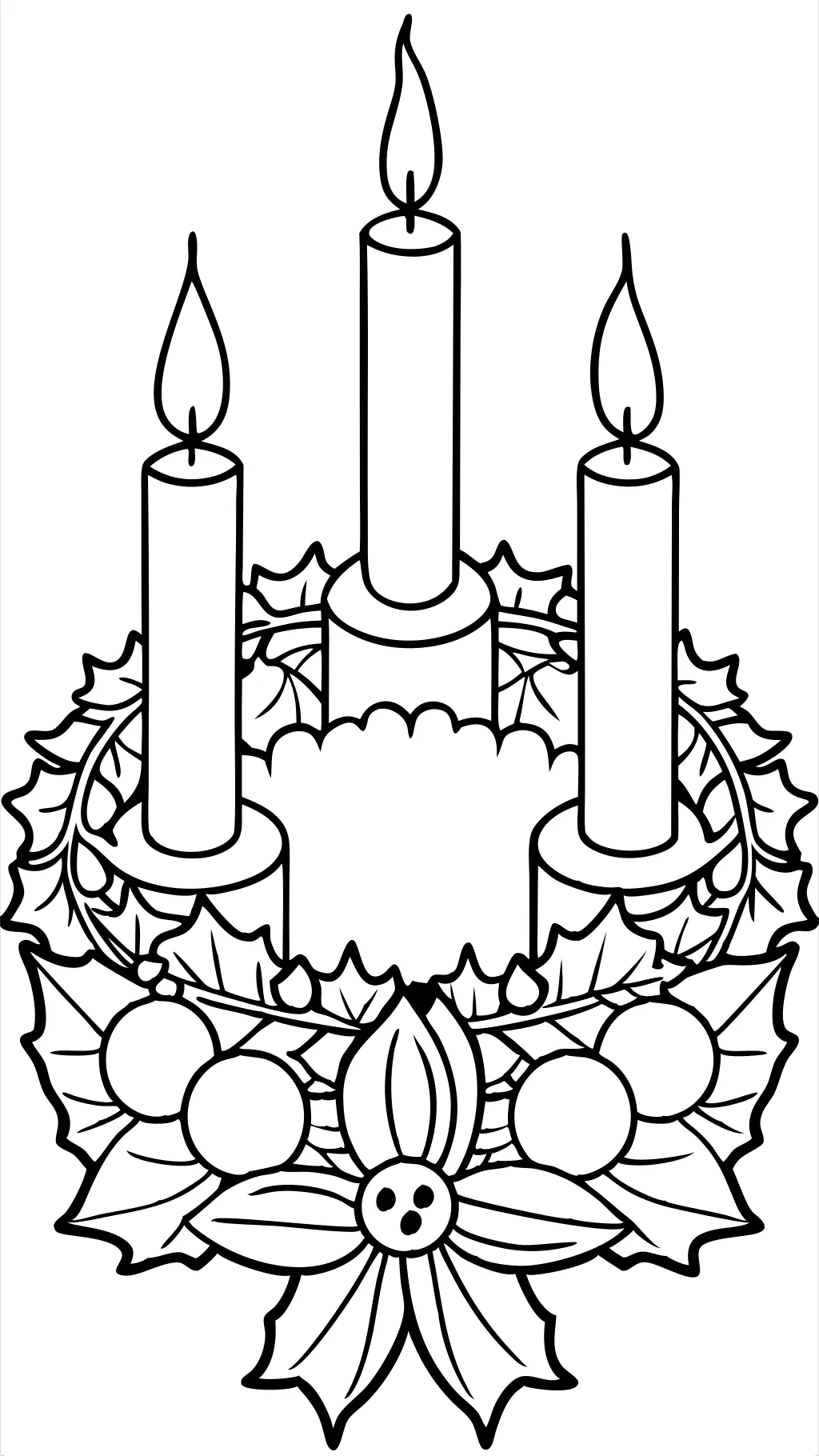 advent wreath color page